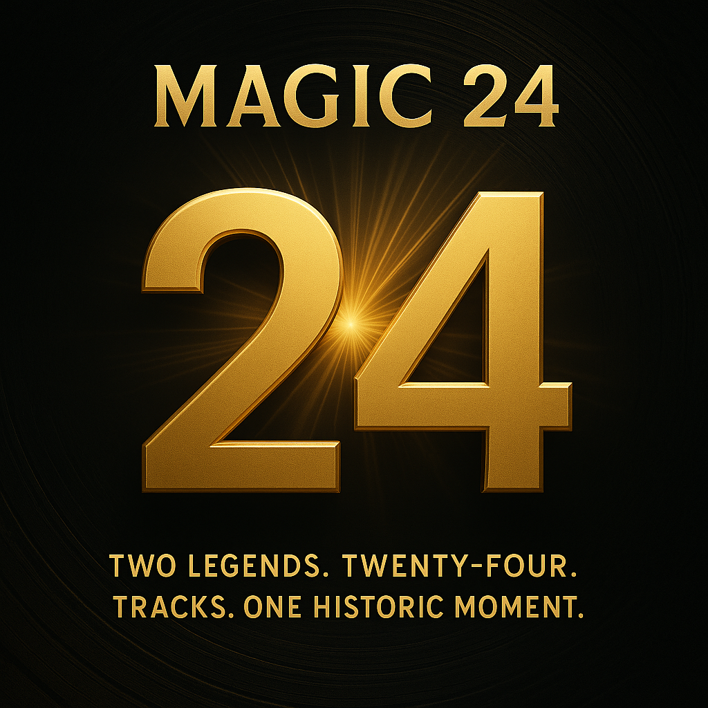 Magic 24 — Two legends. Twenty-four tracks. One historic moment.